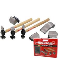 Neilsen Car Auto Body Panel Beating Dent Repair Tool Kit Hammers Dolly Set 7pc