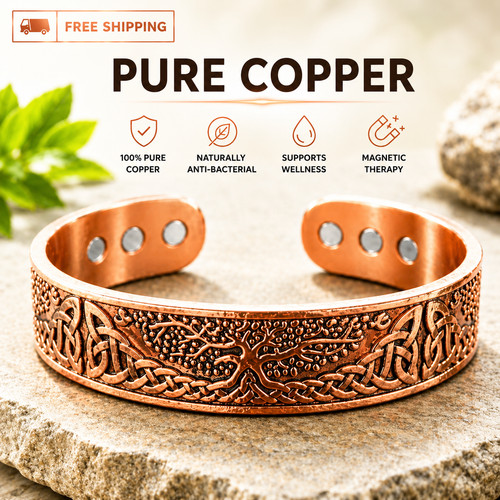 Pure copper magnetic bracelet - pure,