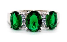 Sterling Silver Emerald 2.45ct