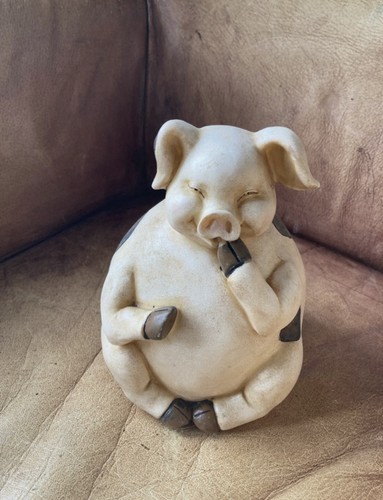 Tall sitting pig ornament - tall,