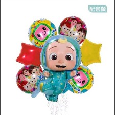 CoComelon  7 Piece Baby Large Balloon Kids Birthday Party Decorations  Number 1