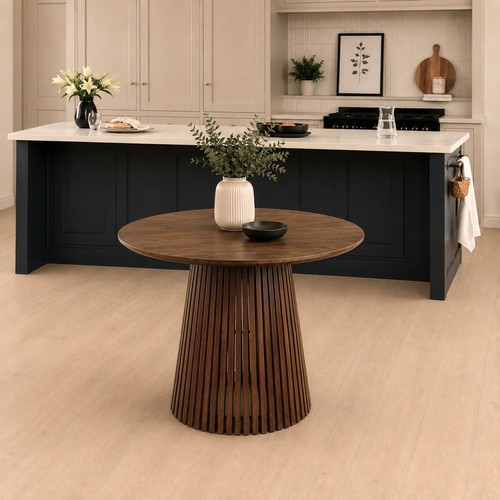 Solid mango wood round - round, dining