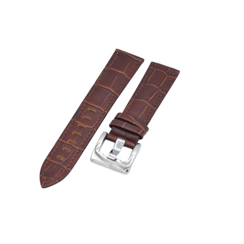 20mm brown leather watch - brown, strap