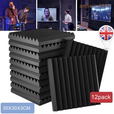12pc Acoustic Wall Panel Tiles