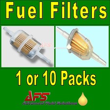 IN-LINE FUEL FILTER Petrol & Diesel - Small/Large/Long 6mm/8mm/12mm Hose Pipe   