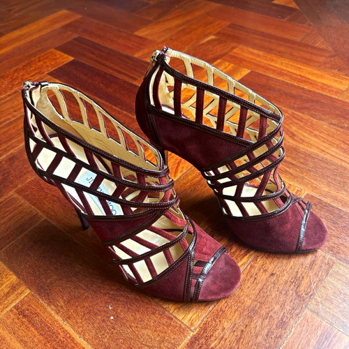 Jimmy choo burgundy suede - choo,