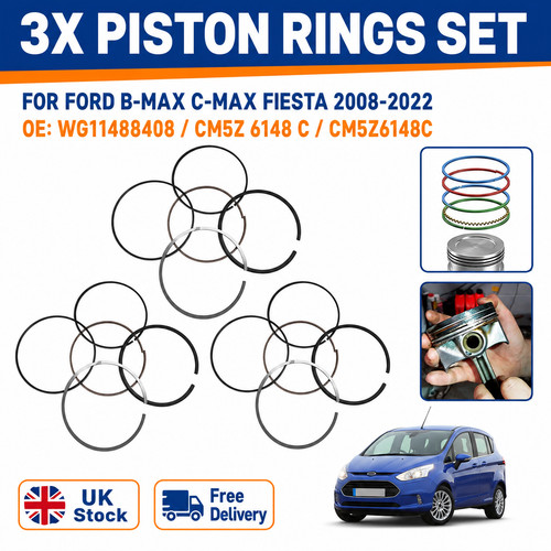 Piston rings set fit ford - fit,