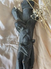 Antique wooden black carved