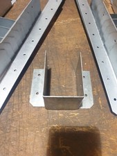 10 x 50mm Mini Joist Hangers 2" Timber Brackets Beam  Roof Truss Decking 