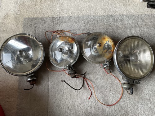 Classic car fog lights - fog, lot