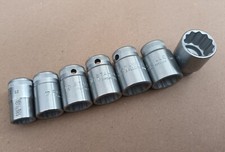 Ex MOD /| Stahlwille 50 Germany 1/2" Square Drive Metric Sockets 15mm-24mm
