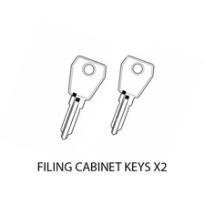 Filing Cabinet Key x 2 Lowe & Fletcher 18 Series Cut to Code 18000-18999
