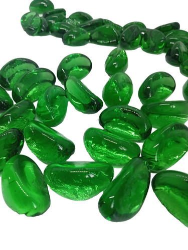 100 decorative green glass - 100,