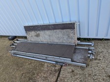 Incomplete aluminium tower scaffold