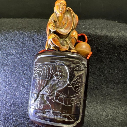 Edo period wooden inro - wooden,