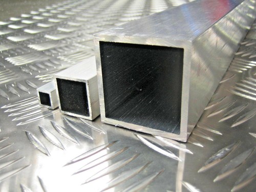 Aluminium square box tube - aluminium,