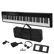 88 Keys Digital Piano Folding Full Size Semi-Weighted Keyboard Piano withHandbag