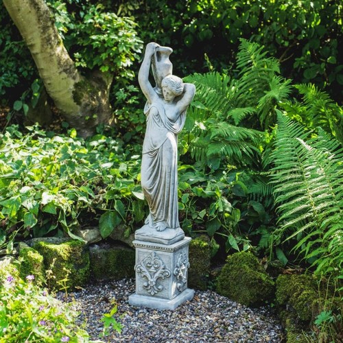 Classic stone cast girl - stone,
