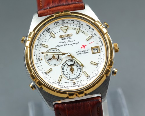 Vintage 1995 seiko 6m15 - vintage,
