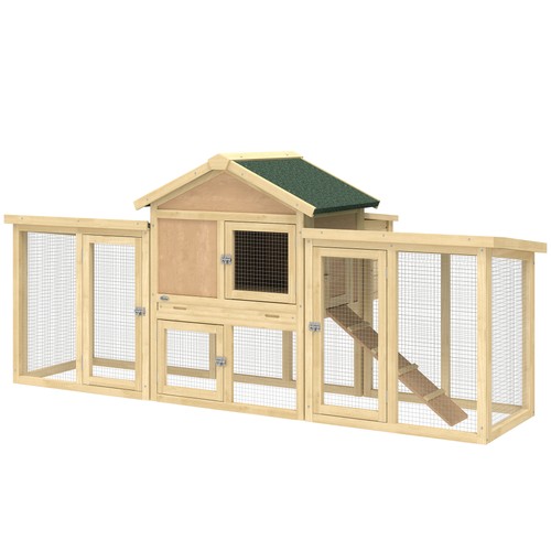 Pawhut wooden chicken coop - pawhut, 80"