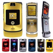Motorola RAZR V3 Retro Flip Phone -All Colours Unlocked -Pristine GRADE A+ Phone