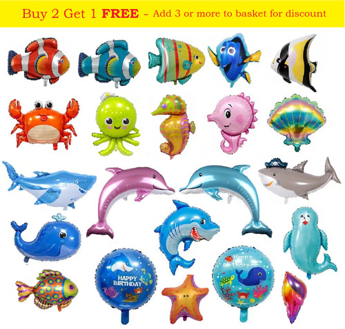 Sea animals fish balloons - sea,