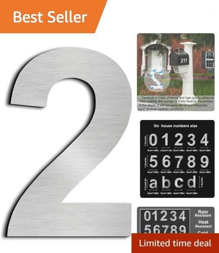 Modern 3in house numbers - house,
