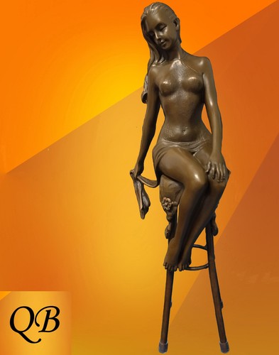 Art deco bronze figurine - art,