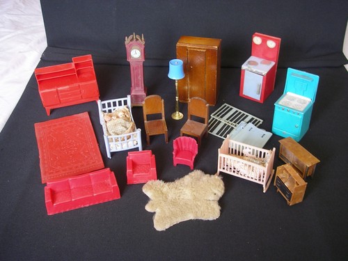 Vintage dolls house assorted - house,