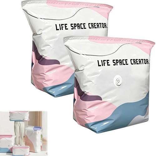 Pump vacuum storage bags - no‑pump,