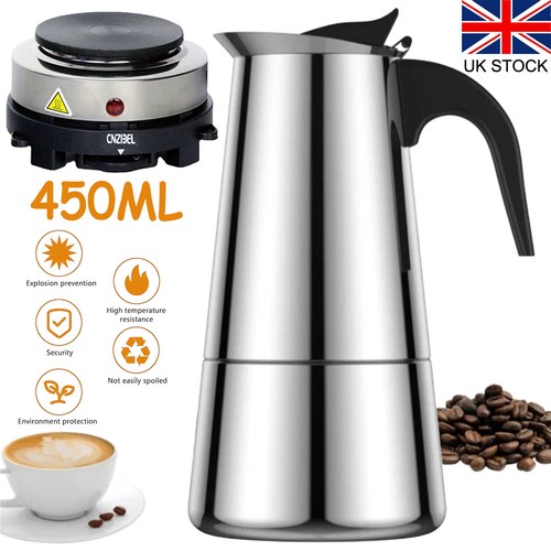 Moka pot with electric stove - with,
