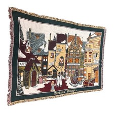 Department 56 Goodwin Weavers Dickebs Village Blanket Throw Christmas Holidays