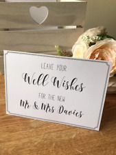 Personalised wedding guest book/wish tree table sign