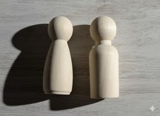 20pcs Painted Wooden Peg Dolls