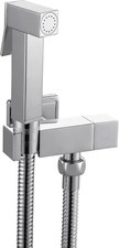 Square Chrome Brass Douche Set