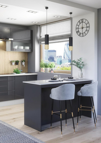 Kitchen island modern - kitchen,