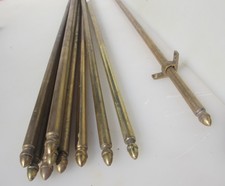 Antique brass stair rods x10 - stair, &