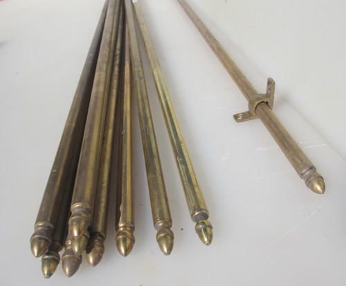 Antique brass stair - brass, rods