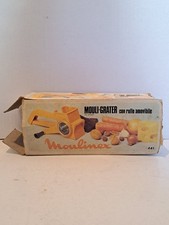 Moulinex Mouli-ràpe à tambour amovible Shredder Grater France Orange 70s VGC box