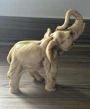 Alabaster Elephant Sculpture