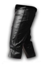 Genuine Black Leather Mens