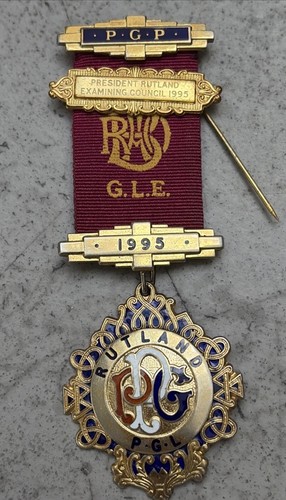 Silver gilt raob medal rutland - silver,