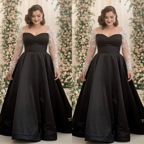 Black gothic wedding dresses - wedding,