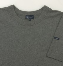 Armor Lux T-Shirt Mens Size L Large Fitted Crew Tee Heavy Jersey Cotton Grey