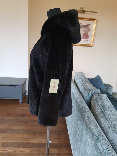 Mink jacket coat hood - hood, s