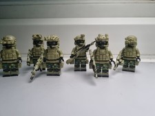 6x Custom Military Urban Soldier Minifigures
