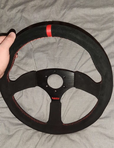 Kode 350mm suede steering - suede,