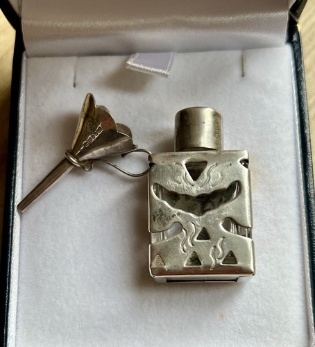 Vintage silver cased glass - silver,