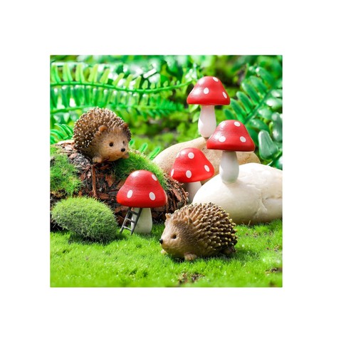 6pc fairy garden miniature set - garden,