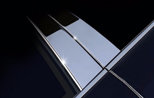 Chrome pillar posts 8pcs - chrome,
